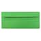 JAM Paper 4.125" x 9.5" Green Peel & Seal Closure Business Envelopes